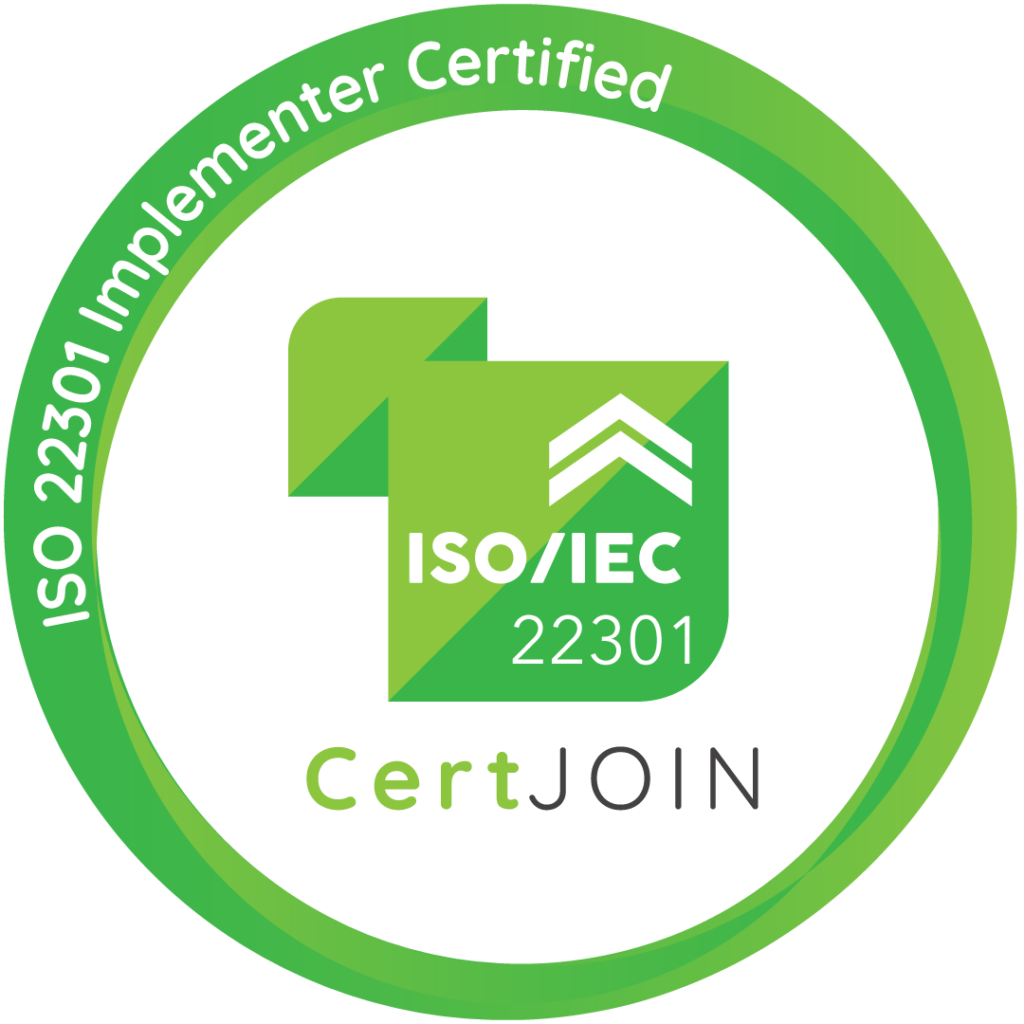 ISO 22301 Implementer Certified